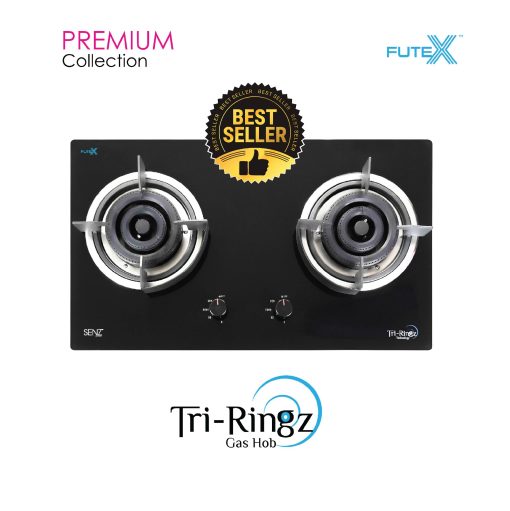 SENZ SZ-GS388 Tri-Ringz Twin Burner Gas Stove