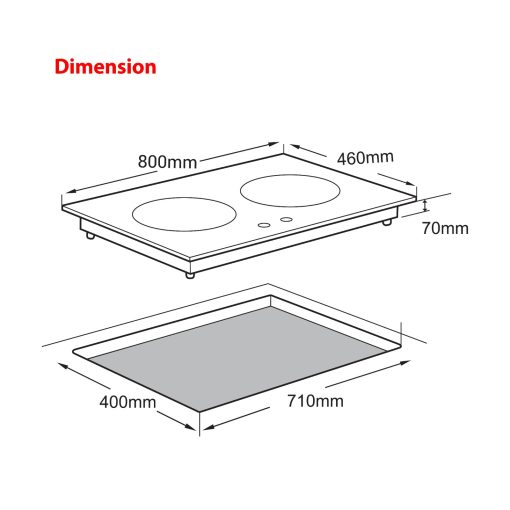 SENZ SZ-GS388 Tri-Ringz Twin Burner Gas Stove - Image 4