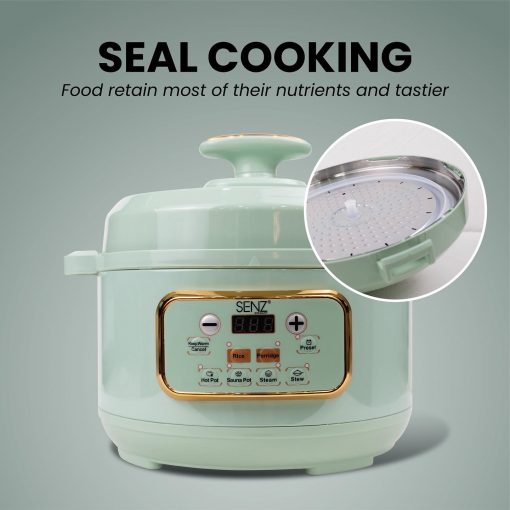 SZ-PC618 PINK 6 in 1 MultiCooker with Pressure Cooker Function - Image 7
