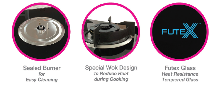 SENZ Gas Hob Flexible Base Sealed Burner SZ-GS6852FL