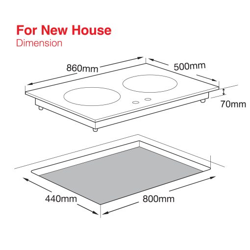 SENZ CRISTAL Anti-Dry Burning Technology Twin Burner Gas Stove - Image 6