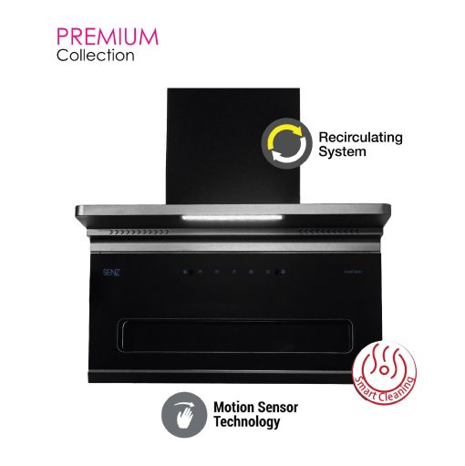 SENZ ECLIPSE Slim L Shape Design Heat Pro intelClean Cooker Hood - Image 2