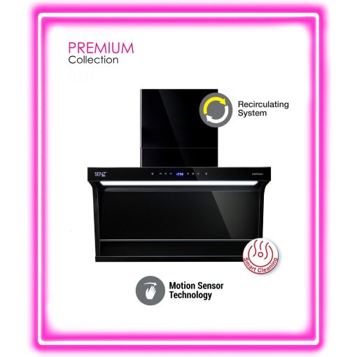SENZ VISTO L Shape Design Heat Pro intelClean Cooker Hood