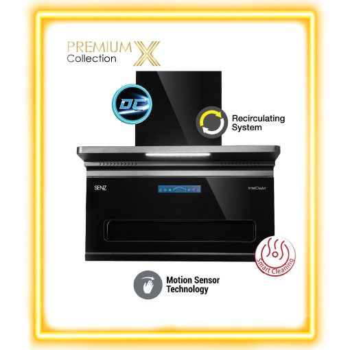 SENZ VELOZ L Shape Design Heat Pro intelClean Cooker Hood