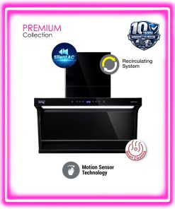 SENZ VISTO L Shape Design Heat Pro intelClean Cooker Hood