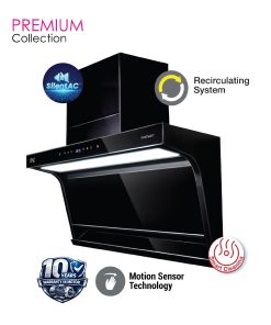 Alternative view of SENZ VISTO L Shape Design Heat Pro intelClean Cooker Hood
