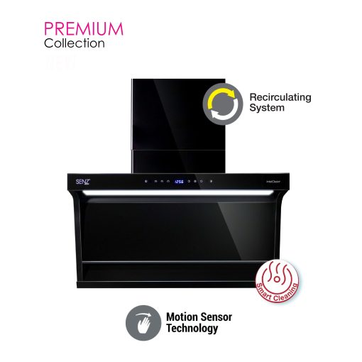 SENZ VISTO L Shape Design Heat Pro intelClean Cooker Hood