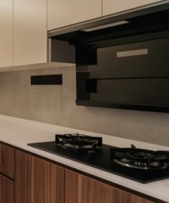 Alternative view of SENZ VELOZ L Shape Design Heat Pro intelClean Cooker Hood