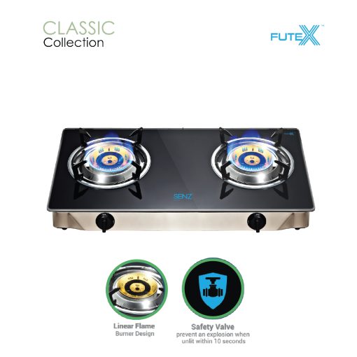 GS303 Table Top Linear Flame Gas Stove with Safety Valve