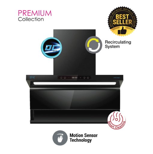 SENZ ADEL Compact L Shape HeatPro intelClean Cooker Hood