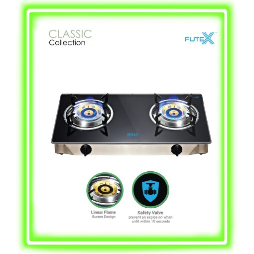 GS303 Table Top Linear Flame Gas Stove with Safety Valve