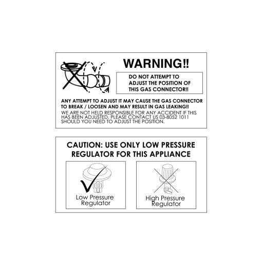 GS303 Table Top Linear Flame Gas Stove with Safety Valve - Image 4