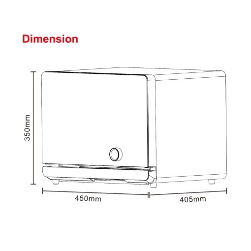 SZ-SOV2520-B Portable All-in-One Combi Oven - Mysterious Black Glass - Image 10
