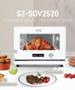 SZ-SOV2520-W Portable All-in-One Combi Oven - Optic White Glass