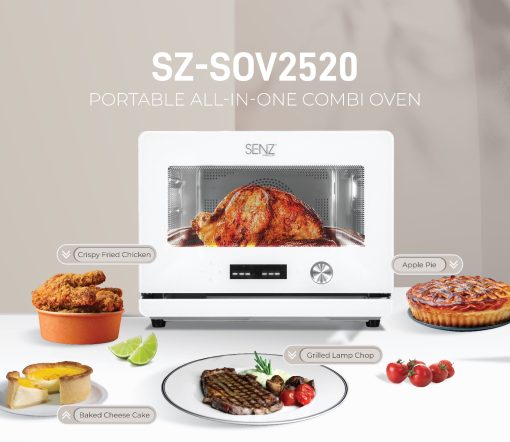 SZ-SOV2520-W Portable All-in-One Combi Oven - Optic White Glass