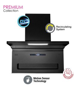 Alternative view of SENZ VISTA NANO Slim L Shape Design Heat Pro intelClean Cooker Hood