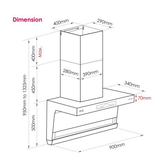 SENZ LEON HeatPro intelClean Cooker Hood - Image 6