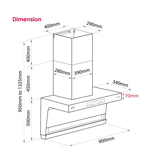 SENZ LEON HeatPro intelClean Cooker Hood - Image 6