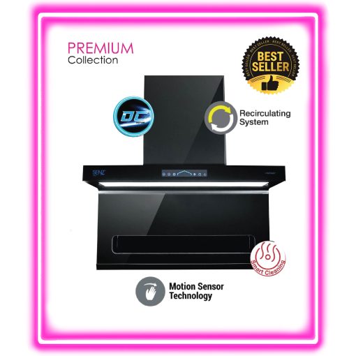 SENZ STELLA DC L Shape HeatPro intelClean Cooker Hood