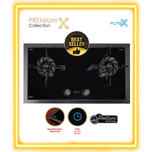 SENZ TRINITY Twin Burner Gas Stove with intelSync Technology