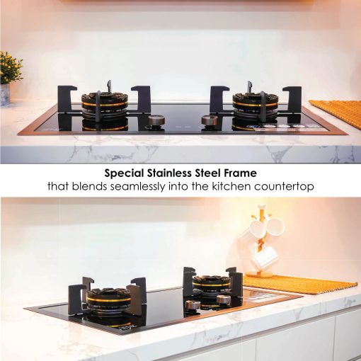 SENZ TRINITY Twin Burner Gas Stove with intelSync Technology - Image 2