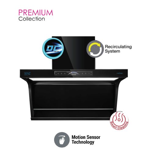 SENZ SENSILLA DC L Shape Design Heat Pro intelClean Cooker Hood