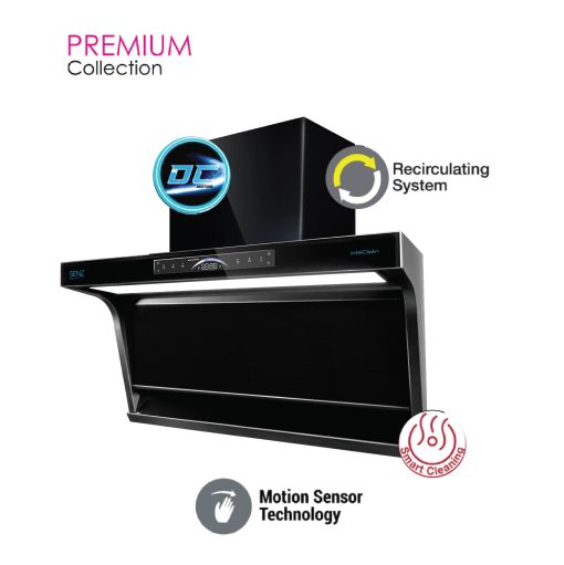 SENZ SENSILLA DC L Shape Design Heat Pro intelClean Cooker Hood - Image 3