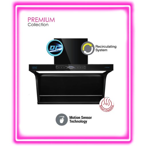 SENZ SENSILLA DC L Shape Design Heat Pro intelClean Cooker Hood