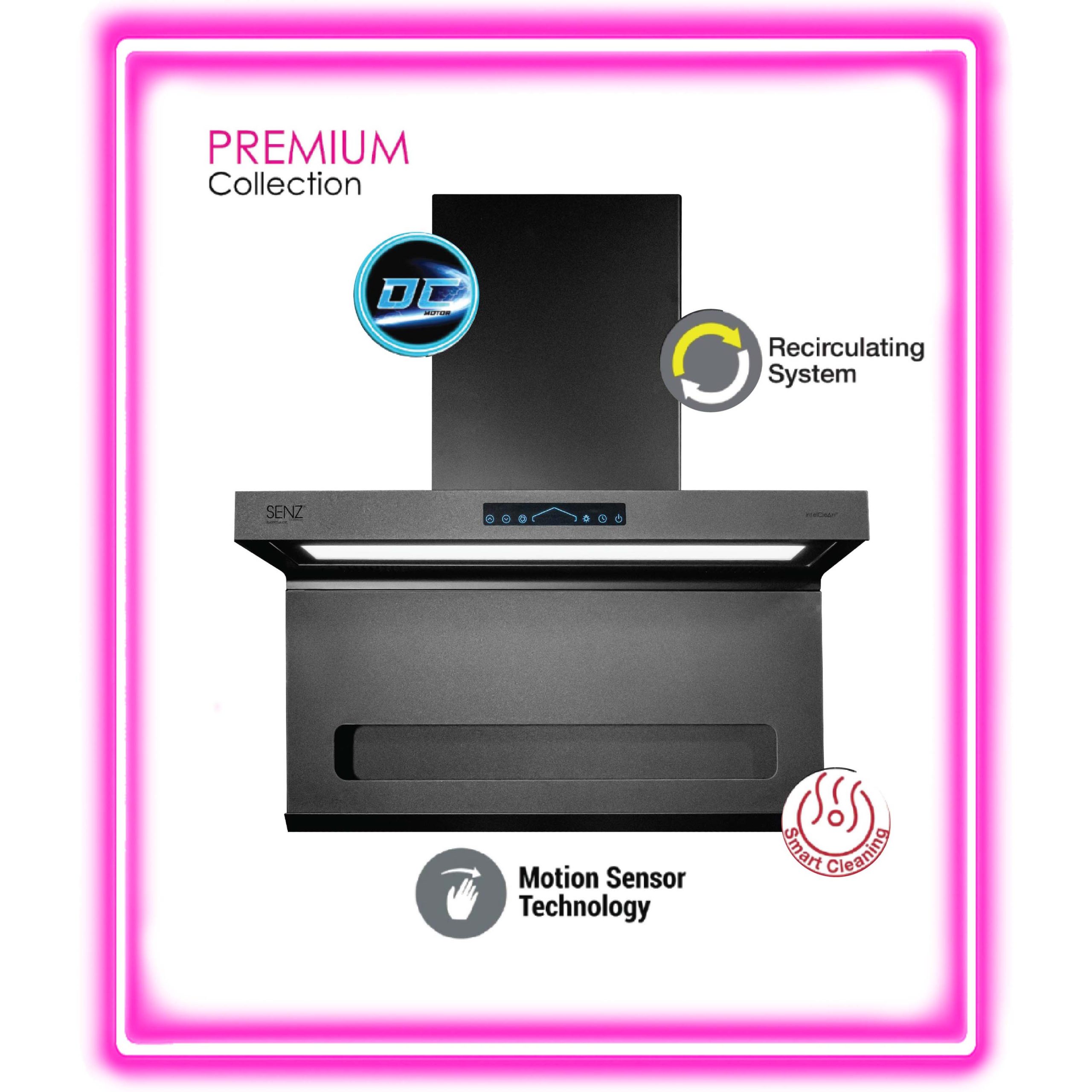SENZ BARRISA DC NANO HeatPro intelClean Cooker Hood
