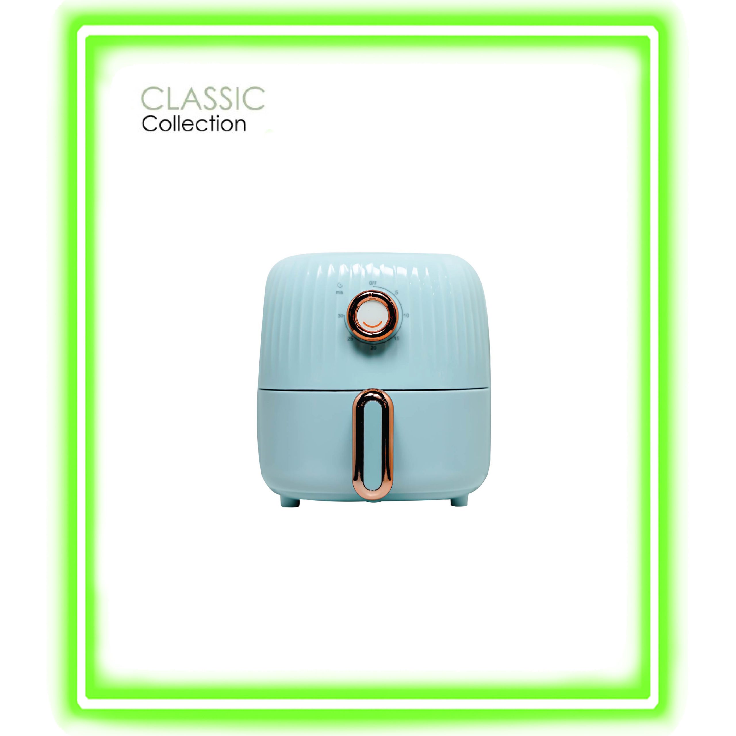 SZ-AF2L02 APPLE GREEN Retro Mini Air Fryer