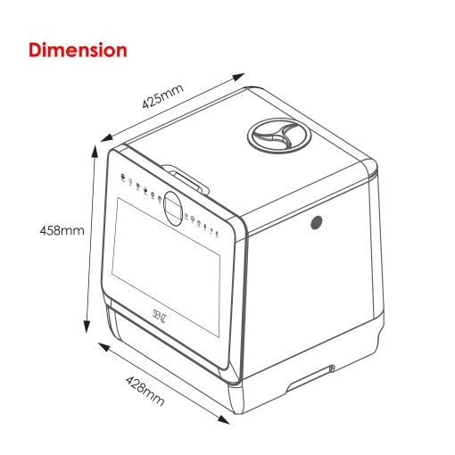 SENZ NanoWash7 Digital Program Dishwasher - Image 7