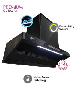 SENZ NOVA Compact Angled Shape HeatPro intelClean Cooker Hood