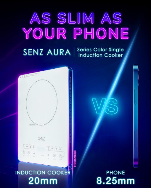 SENZ AURA Series Color Single Induction Cooker - Mystic White - Image 2