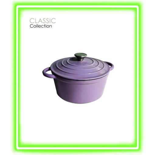 SZ-CW03 Enamel Cast Iron Pot 24cm - Lavender