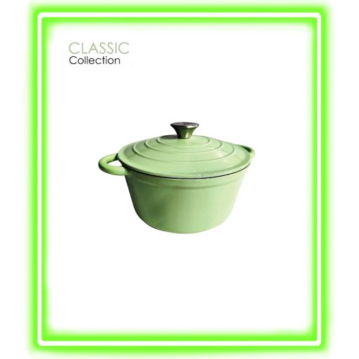 SZ-CW02 Enamel Cast Iron Pot 24cm - Mint