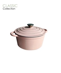 SZ-CW01 Enamel Cast Iron Pot 24cm - Rose