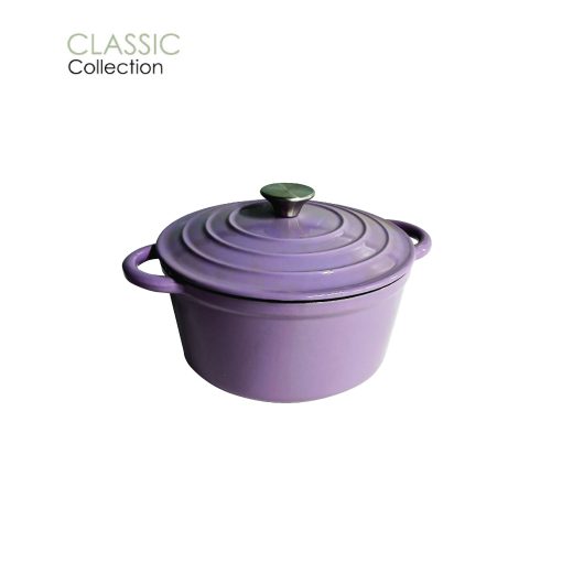 SZ-CW03 Enamel Cast Iron Pot 24cm - Lavender