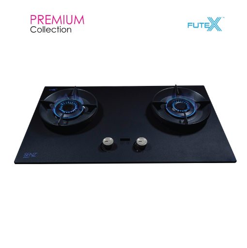 SENZ EMERALD Smart AIFlow Twin Burner Gas Stove with Timer - Matt Black Nano - Image 5