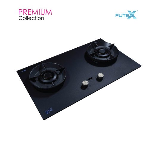 SENZ EMERALD Smart AIFlow Twin Burner Gas Stove with Timer - Matt Black Nano - Image 4
