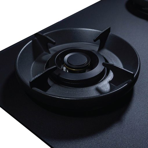 SENZ EMERALD Smart AIFlow Twin Burner Gas Stove with Timer - Matt Black Nano - Image 2