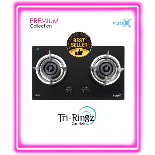 SENZ SZ-GS388 Tri-Ringz Twin Burner Gas Stove