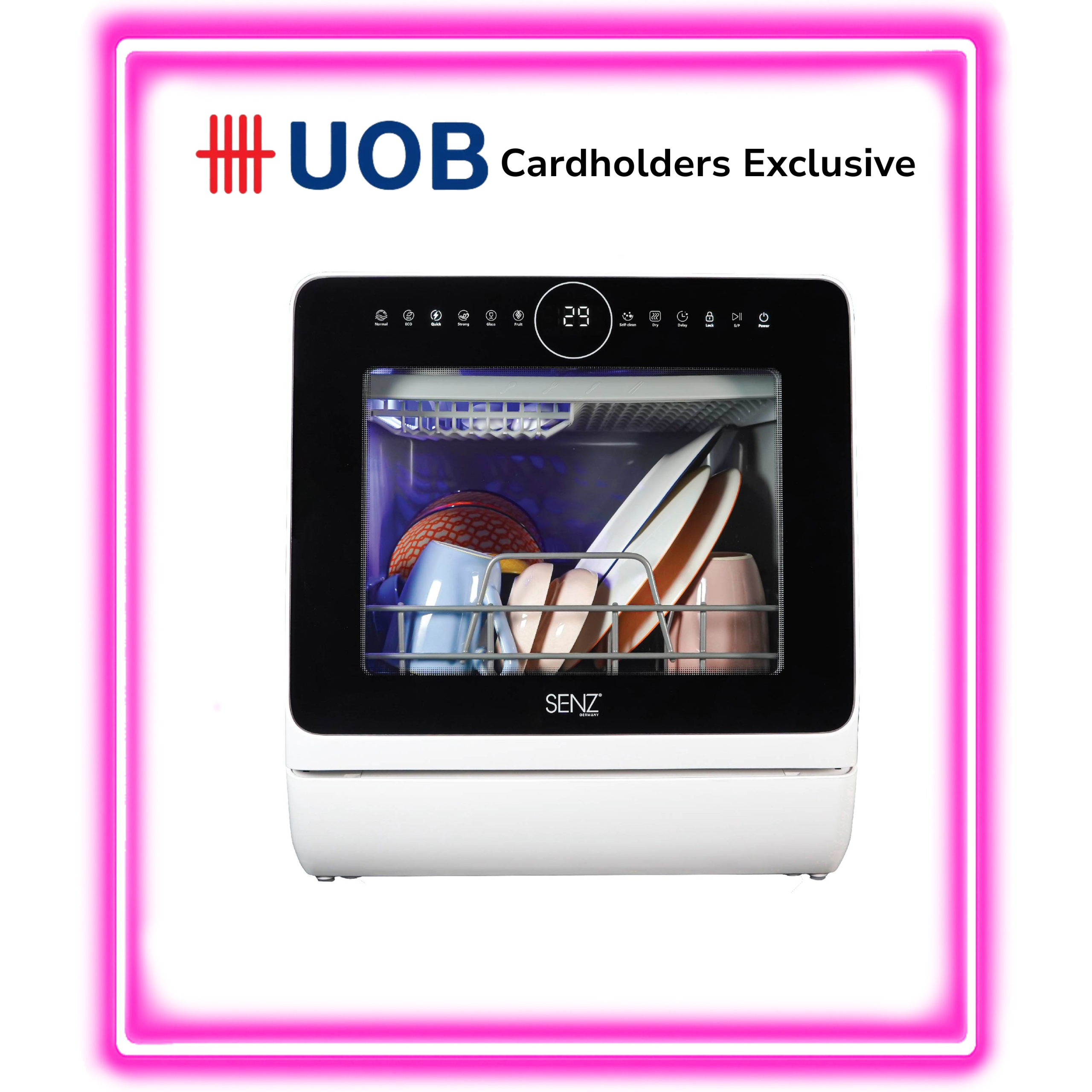 SENZ NanoWash7 Digital Program Dishwasher