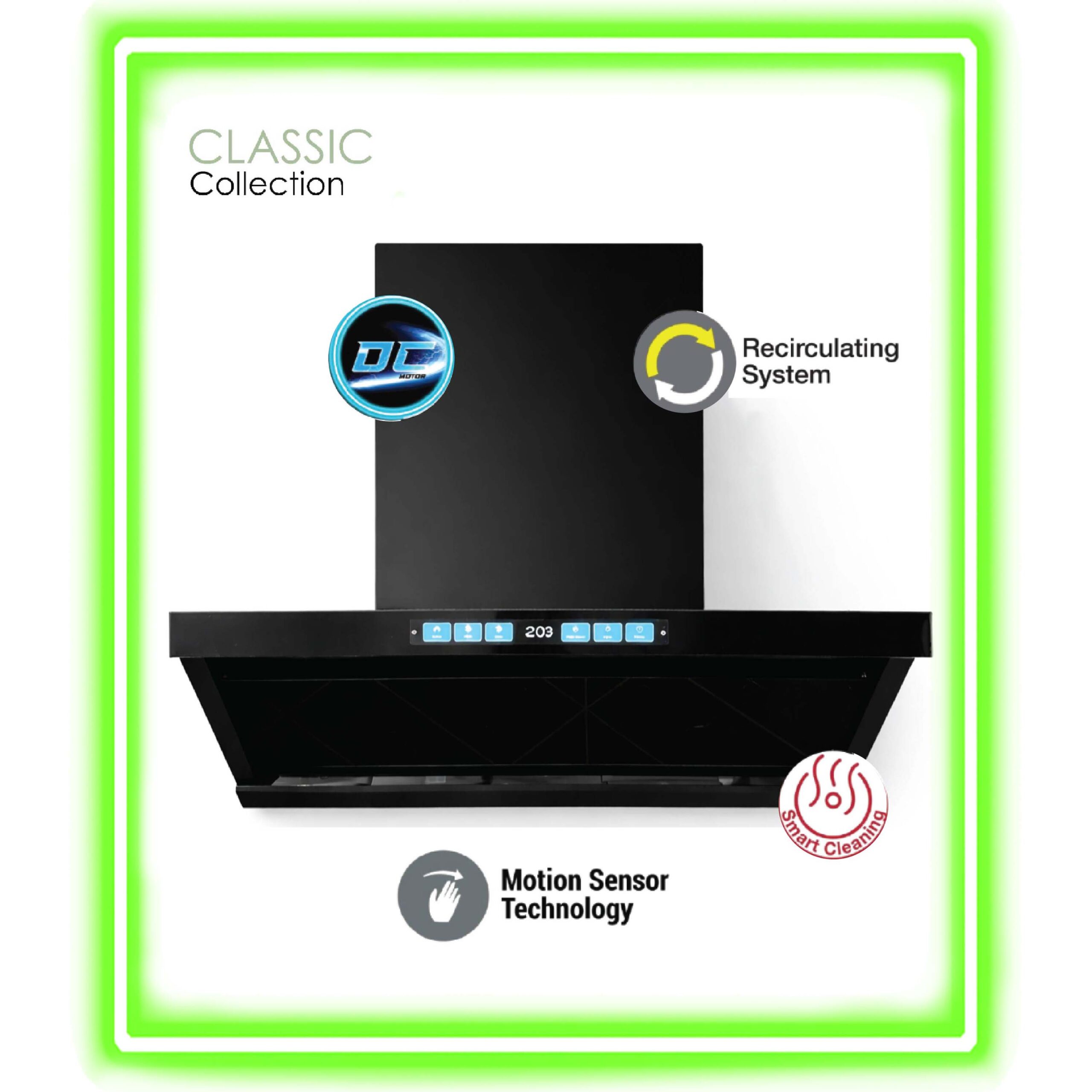 SENZ EVO DC intelSycn Cooker Hood with Nano Coating