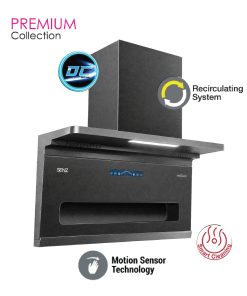 Alternative view of SENZ VISTA-i L Shape Design Heat Pro intelClean Cooker Hood