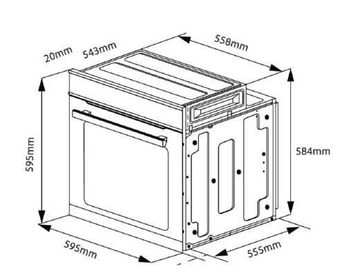 SZ-SOV70128 – All-in-One Flexi Steam Pro intelClean Oven with Color LCD Screen & WiFi Function - Image 2